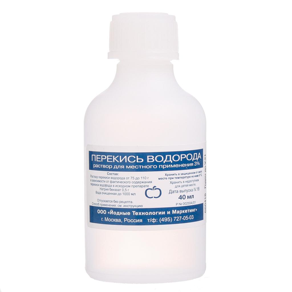 Перекись водорода 3% 40мл р-р /35/Бифарм