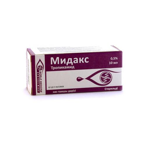 Мидакс 1% 10мл глазные капли