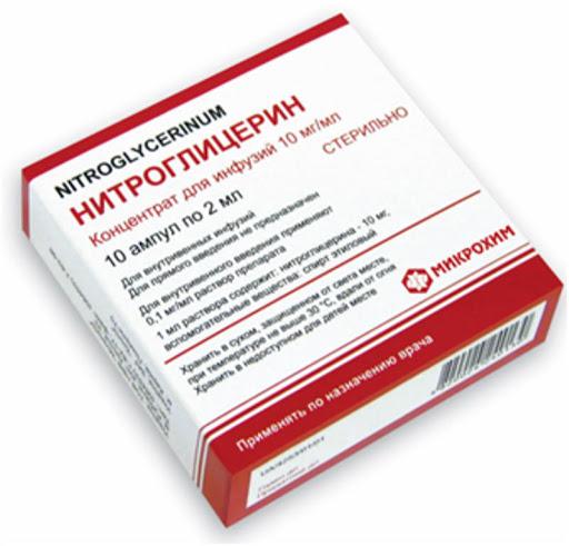 Нитроглицерин 10мг/мл 2мл