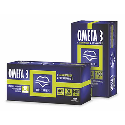 Омега-3 1400мг №30 капс с ламинарией Эвалар